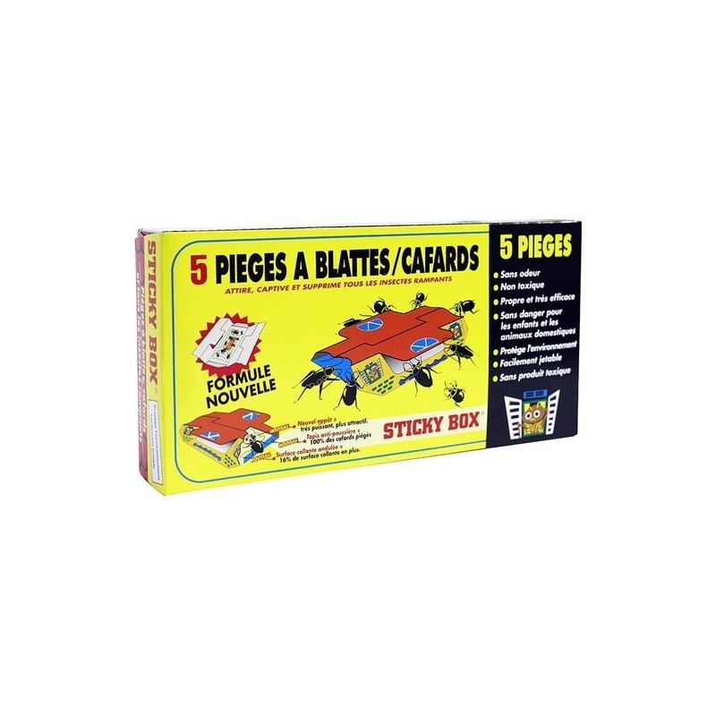 Sticky Box pieges a Blattes et Cafards Sticky Box pieges a Blattes et Cafards