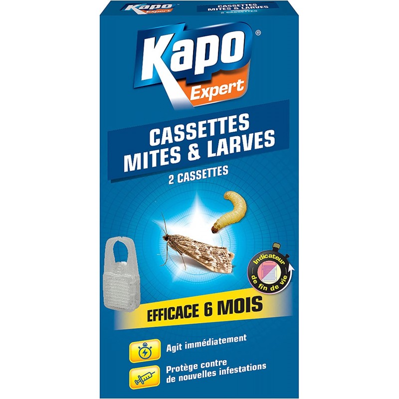 Kapo - Cassettes anti mites et larves - x2