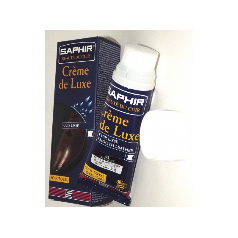 Saphir - Crème de luxe pour cuir lisse - Incolore